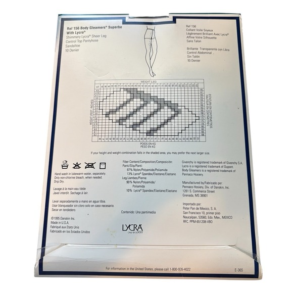 Givanchy Pantyhose Control Top Size A Body Gleamer Shimmery Sheer Leg Silver Fox - Picture 2 of 3